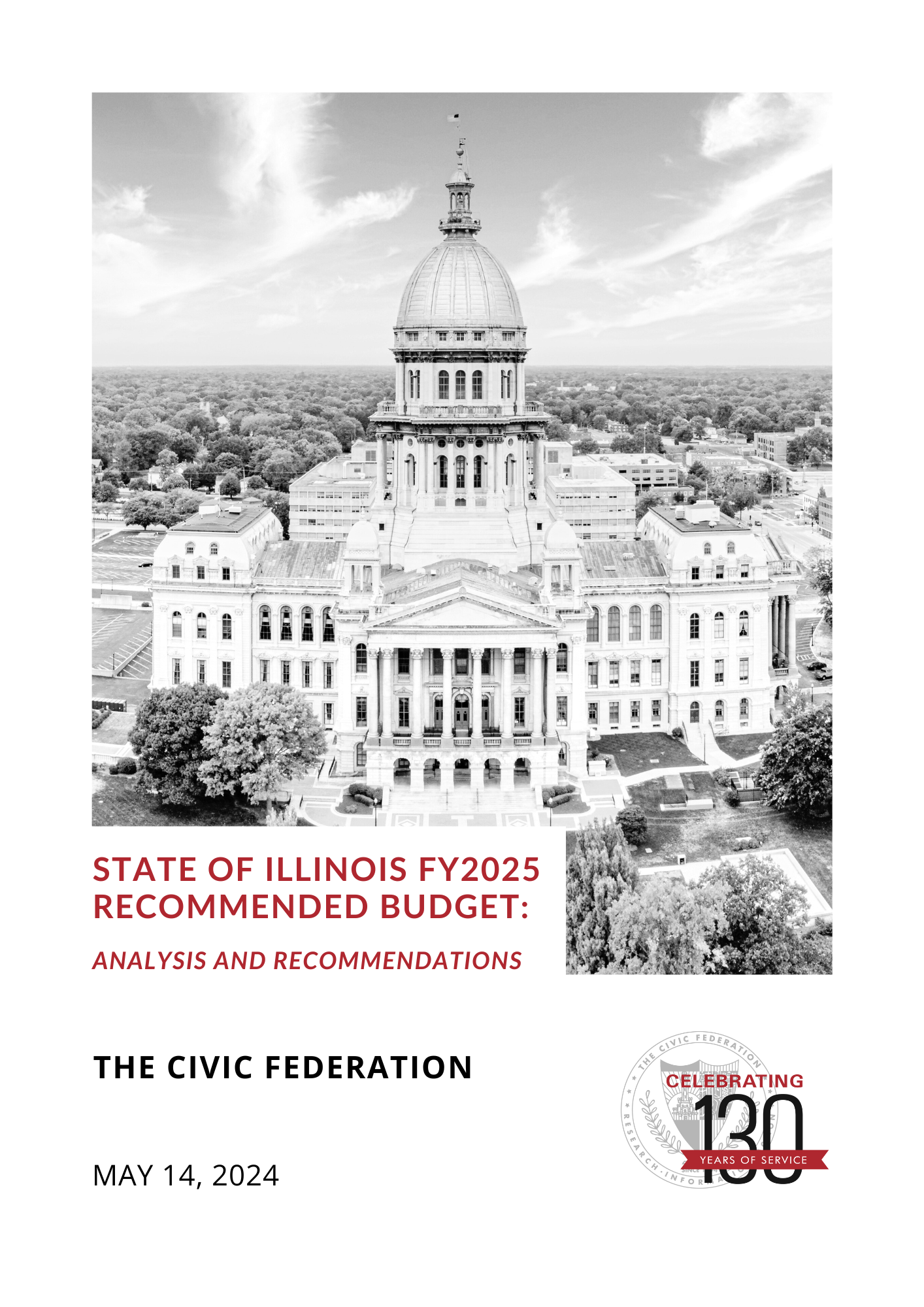State of Illinois FY2025 Budget Cover