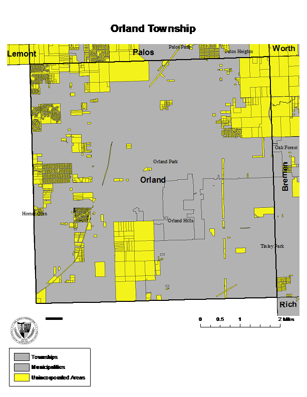 Orland Park Il Zoning Map South Cook County Region Townships | The Civic Federation