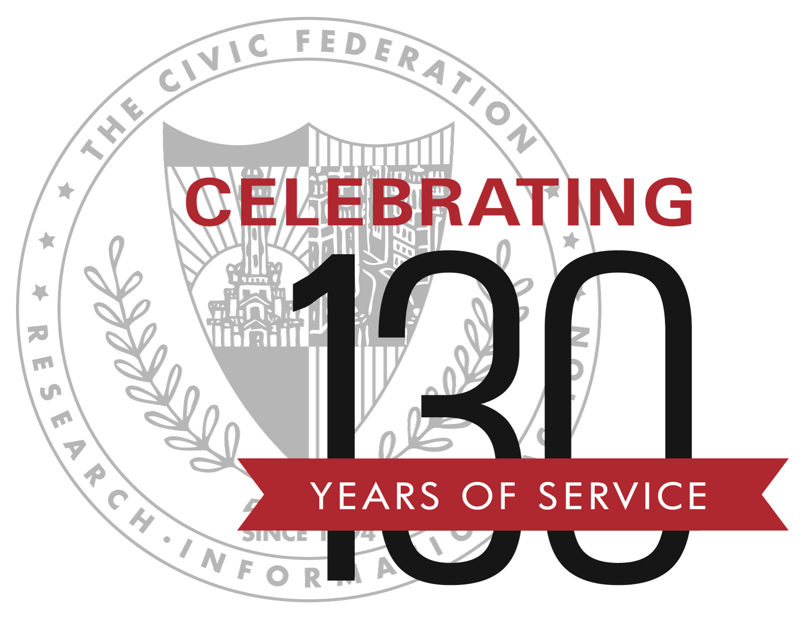 Civic Federation 130 Year Anniversary Logo